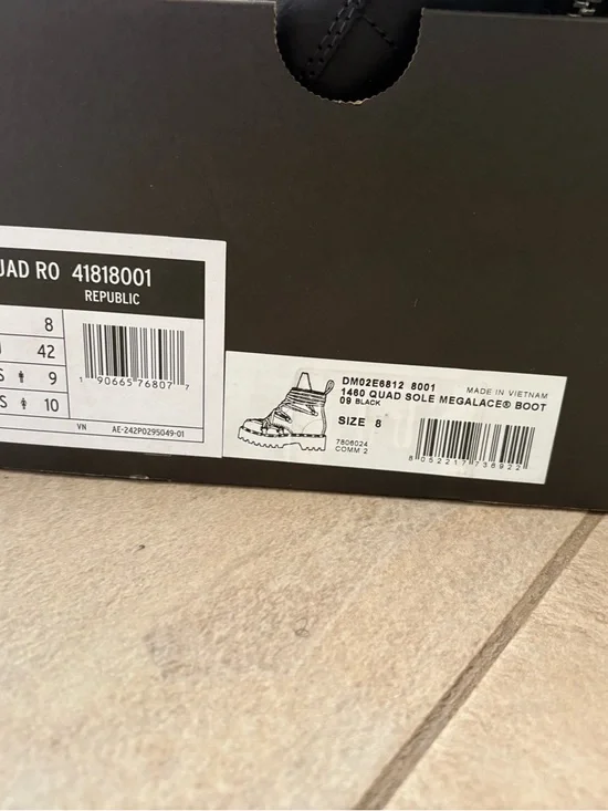 Rick Owen x Dr. Martens 1460 Quad Sole Megalace boots - Picture 6 of 7